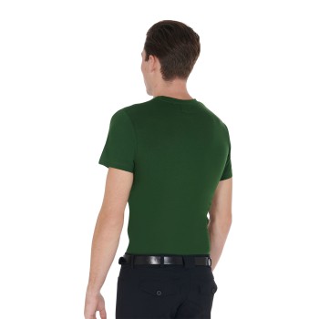 SLIM FIT HERREN-T-SHIRT MIT RENNPFERD