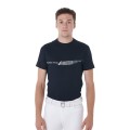 SLIM FIT HERREN-T-SHIRT MIT KONTRASTDRUCK