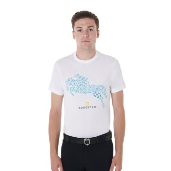 SLIM FIT HERREN-T-SHIRT MIT JUMP-PRINT