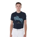 SLIM FIT HERREN-T-SHIRT MIT JUMP-PRINT