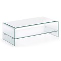 Burano Couchtisch 110 x 55 cm transparent