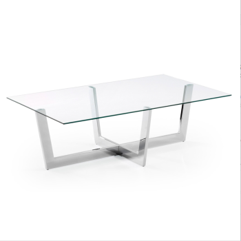 Plam Couchtisch 120 x 70 cm Rauchgraues schwarzes Glas