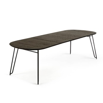 Tavolo allungabile Milian 140 (220) x 90 cm(220) x 90 cm metallo nero leg