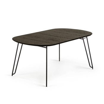 Tavolo allungabile Milian 140 (220) x 90 cm(220) x 90 cm metallo nero leg