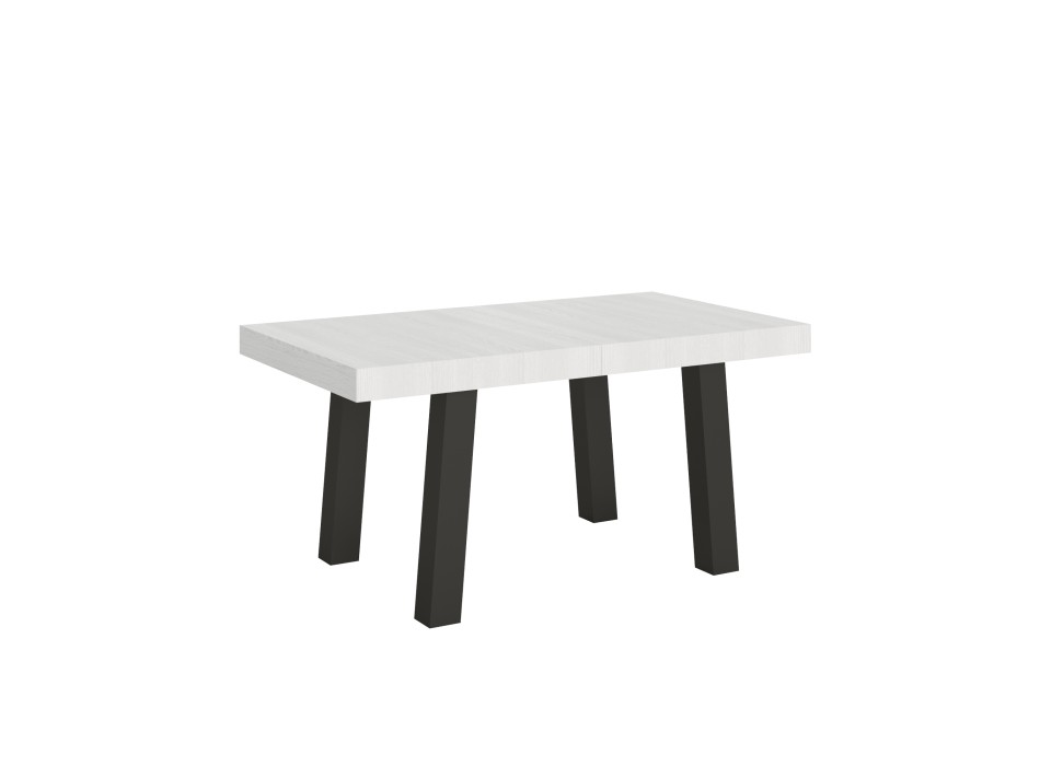 Bridge Table - Ausziehbarer Tisch 90x160/420 cm Bridge White Ash Anthrazit Gestell