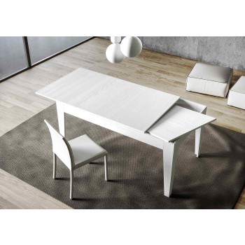 Cico Tisch - Ausziehbarer Tisch 90x120/180 cm Cico White Spatolato