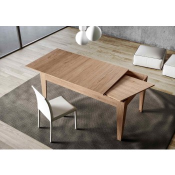 Cico Tisch - Ausziehbarer Tisch 90x120/180 cm Cico White Spatolato