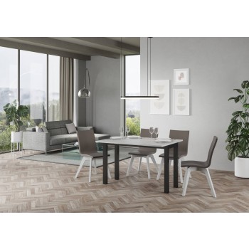 Everyday Double Table - Klapptisch 120/200x45/90 cm Everyday Double Eiche Natur Anthrazit Gestell