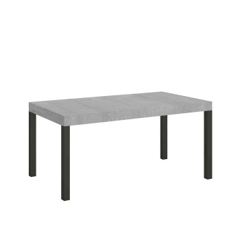 Everyday Premium Table – Ausziehbarer Tisch 90 x 120/224 cm. Everyday Premium White Ash Anthrazit-Gestell