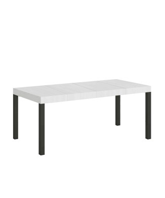 Everyday Premium Table - Ausziehbarer Tisch 90x160/264 cm Everyday Premium White Ash Anthrazit Gestell