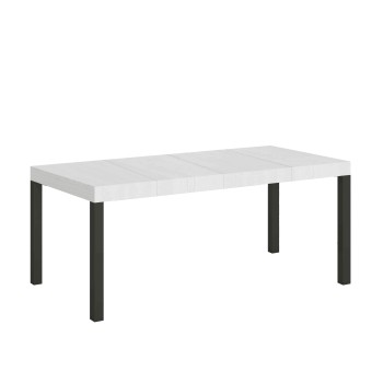 Everyday Premium Table - Ausziehbarer Tisch 90x160/264 cm Everyday Premium White Ash Anthrazit Gestell