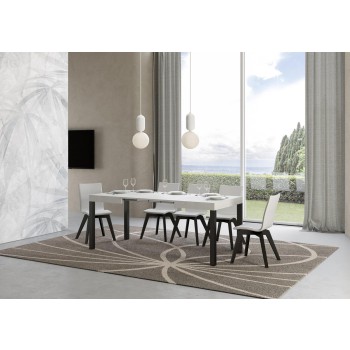 Everyday Table - Ausziehbarer Tisch 70x110/194 cm Everyday White Ash Anthrazit Gestell