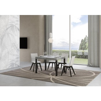 Everyday Table - Ausziehbarer Tisch 70x110/194 cm Everyday White Ash Anthrazit Gestell