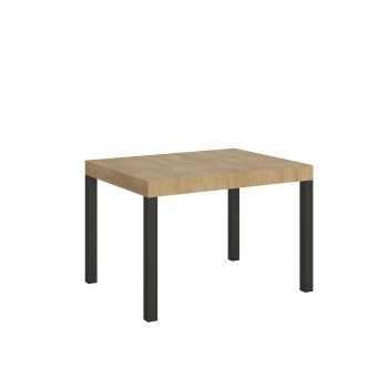 Everyday Table - Ausziehbarer Tisch 80x120/204 cm Everyday White Ash Anthrazit Gestell