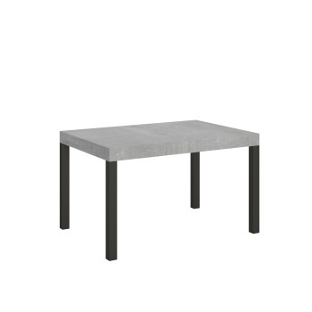 Everyday Table – Ausziehbarer Tisch 90 x 140/244 cm, Gestell Everyday Weiß Esche Anthrazit