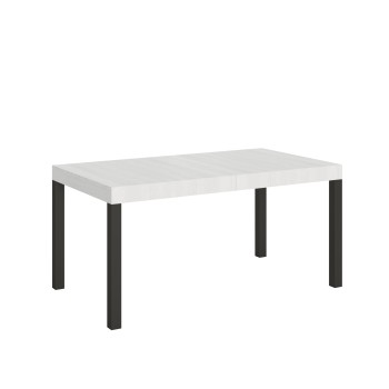 Everyday Table - Ausziehbarer Tisch 90x160/264 cm Everyday White Ash Anthrazit Gestell