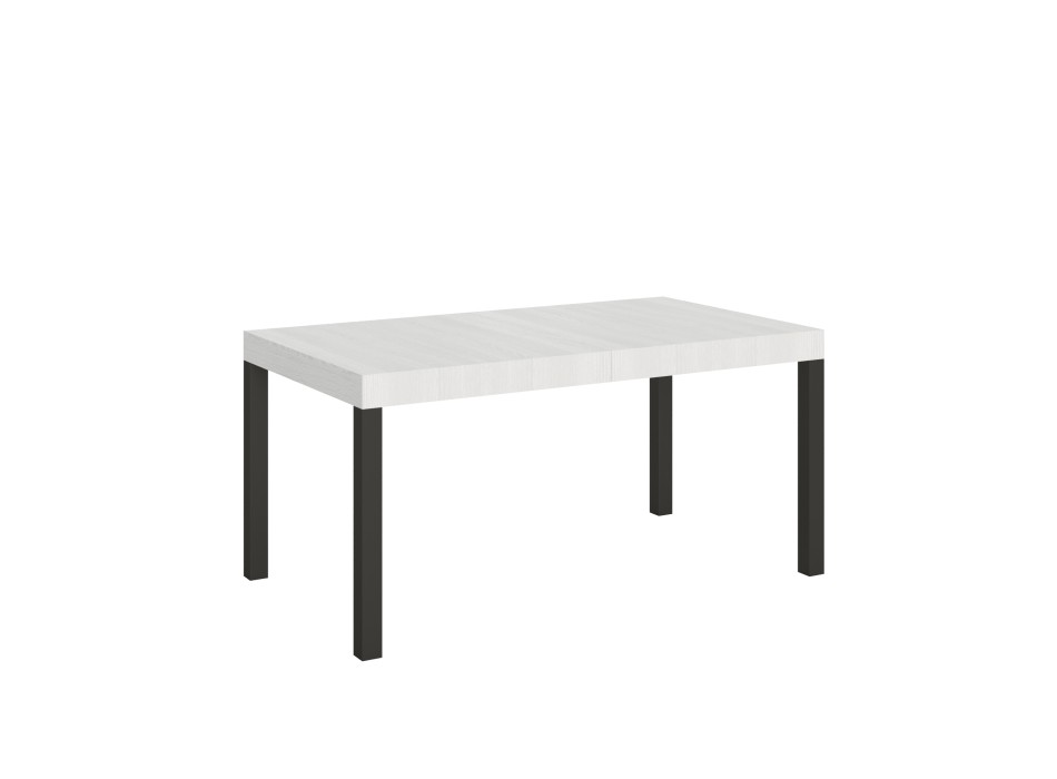 Everyday Table - Ausziehbarer Tisch 90x160/264 cm Everyday White Ash Anthrazit Gestell