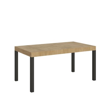 Everyday Table - Ausziehbarer Tisch 90x160/420 cm Everyday White Ash Anthrazit Gestell