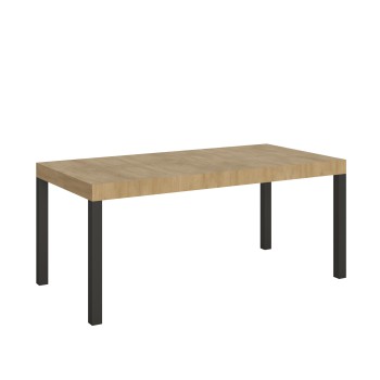 Everyday Table - Ausziehbarer Tisch 90x180/284 cm Everyday White Ash Anthrazit Gestell