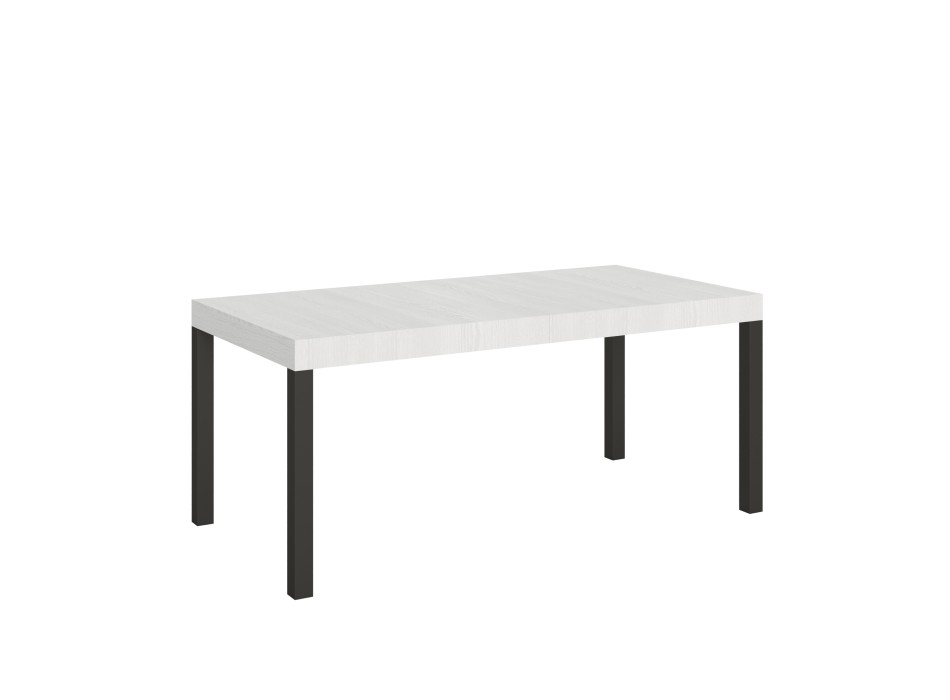 Everyday Table - Ausziehbarer Tisch 90x180/284 cm Everyday White Ash Anthrazit Gestell