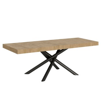 Famas Premium Table - Ausziehbarer Tisch 90x180/284 cm Famas Premium White Ash Anthrazit Gestell