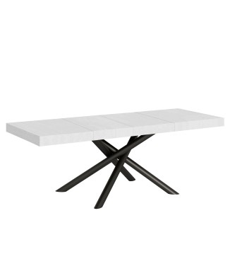 Famas Premium Table - Ausziehbarer Tisch 90x180/284 cm Famas Premium White Ash Anthrazit Gestell