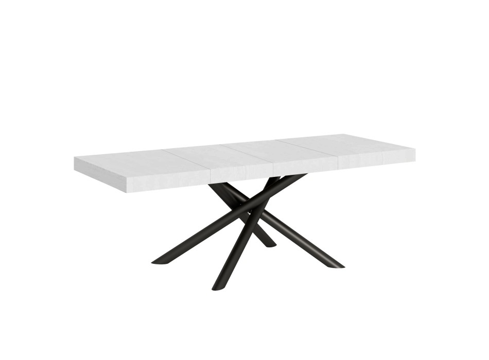 Famas Premium Table - Ausziehbarer Tisch 90x180/284 cm Famas Premium White Ash Anthrazit Gestell