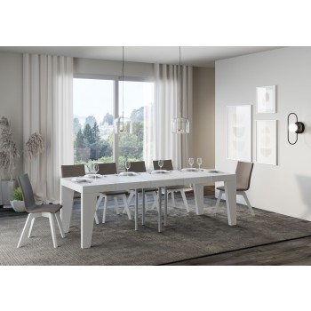 Naxy Premium Table - Ausziehbarer Tisch 90x90/246 cm Naxy Premium White Ash