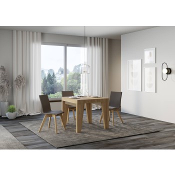 Naxy Premium Table - Ausziehbarer Tisch 90x90/246 cm Naxy Premium White Ash