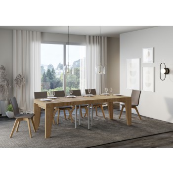 Naxy Premium Table - Ausziehbarer Tisch 90x90/246 cm Naxy Premium White Ash