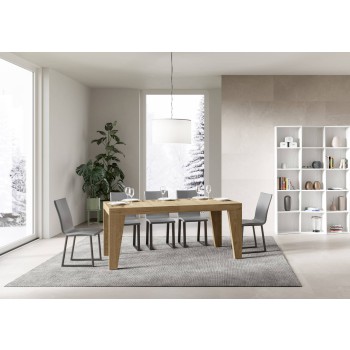 Naxy Table - Ausziehbarer Tisch 90x160/264 cm Naxy White Ash