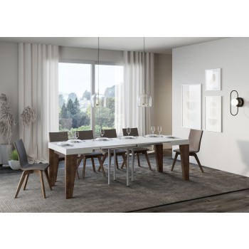 Naxy Table - Ausziehbarer Tisch 90x90/246 cm Naxy White Ash