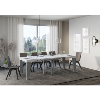 Naxy Table - Ausziehbarer Tisch 90x90/246 cm Naxy White Ash