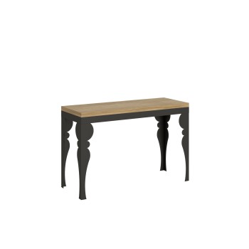 Paxon Double Table - Klapptisch 120/200x45/90 cm Paxon Double Oak Nature Anthrazitrahmen