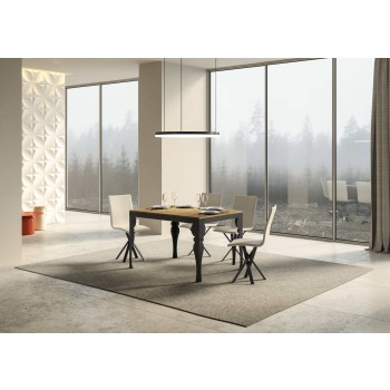 Paxon Evolution Anthrazit Tisch - Ausziehbarer Tisch 90x120/224 cm Paxon Evolution White Ash Anthrazit Gestell