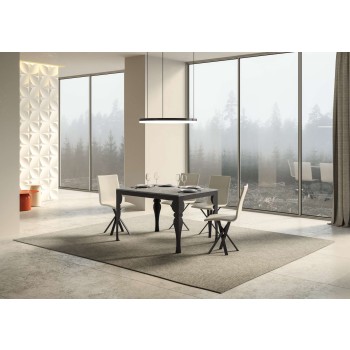 Paxon Evolution Anthrazit Tisch - Ausziehbarer Tisch 90x120/380 cm Paxon Evolution White Ash Anthrazit Gestell