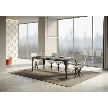 Paxon Evolution Anthrazit Tisch - Ausziehbarer Tisch 90x160/264 cm Paxon Evolution White Ash Anthrazit Gestell