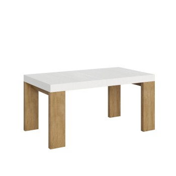 Roxell Tisch - Ausziehbarer Tisch 90x160/264 cm Roxell White Ash