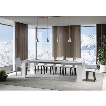 Roxell Tisch - Ausziehbarer Tisch 90x160/264 cm Roxell White Ash