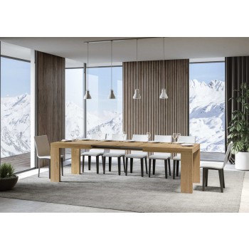 Roxell Tisch - Ausziehbarer Tisch 90x160/264 cm Roxell White Ash