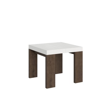 Roxell Tisch - Ausziehbarer Tisch 90x90/246 cm Roxell White Ash