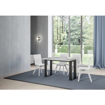 Tecno Double Table - Klapptisch 120/200x45/90 cm Gestell Tecno Double Oak Nature Anthrazit