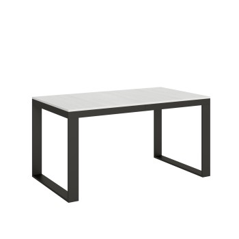 Tecno Evolution Tisch - Ausziehbarer Tisch 90x160/264 cm Tecno Evolution White Ash Anthrazit Gestell