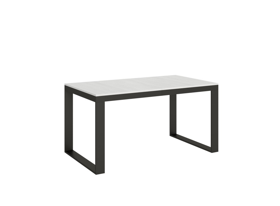 Tecno Evolution Tisch - Ausziehbarer Tisch 90x160/264 cm Tecno Evolution White Ash Anthrazit Gestell