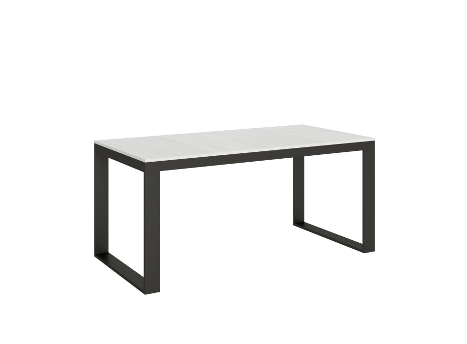 Tecno Evolution Tisch - Ausziehbarer Tisch 90x180/284 cm Tecno Evolution White Ash Anthrazit Gestell