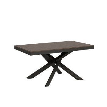 Volantis Evolution Tisch Anthrazit Gestell - Ausziehbarer Tisch 90x160/420 cm Volantis Evolution Weiß Esche Anthrazit Gestell