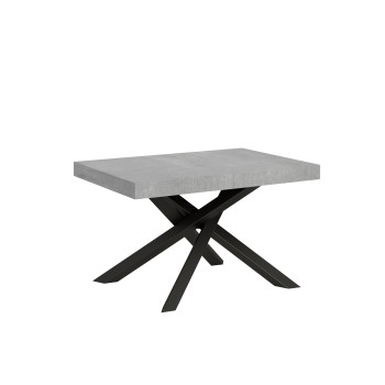 Volantis Tisch Anthrazit-Gestell - Ausziehbarer Tisch 90x130/390 cm Volantis White Ash Anthrazit-Gestell