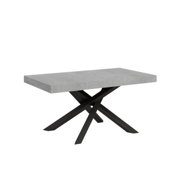 Volantis Tisch Anthrazit-Gestell - Ausziehbarer Tisch 90x160/264 cm Volantis White Ash Anthrazit-Gestell