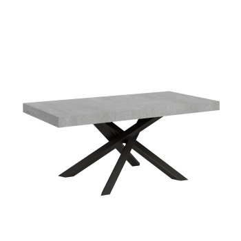 Volantis Tisch Anthrazit-Gestell - Ausziehbarer Tisch 90x180/440 cm Volantis White Ash Anthrazit-Gestell